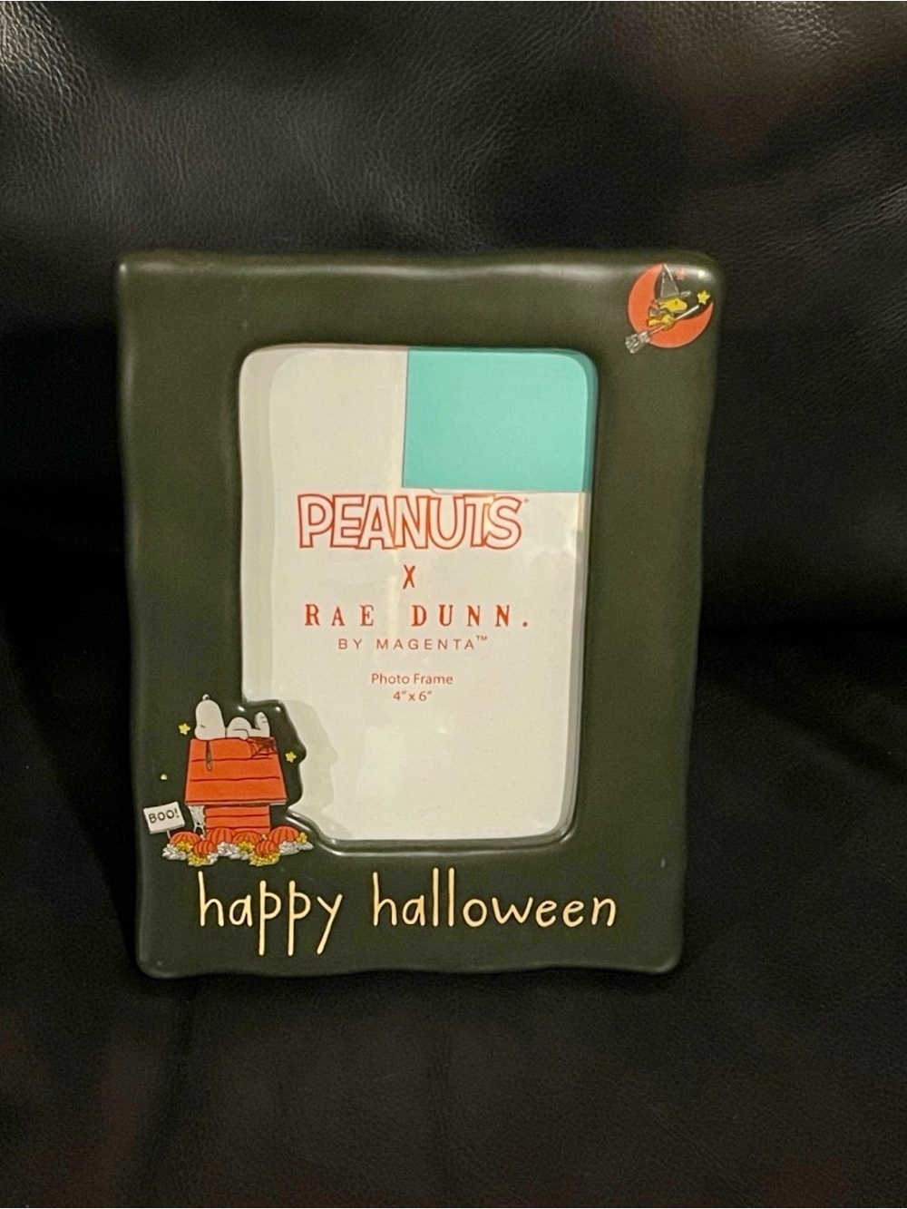 Rae Dunn Peanuts Happy Halloween Ceramic Picture Frame